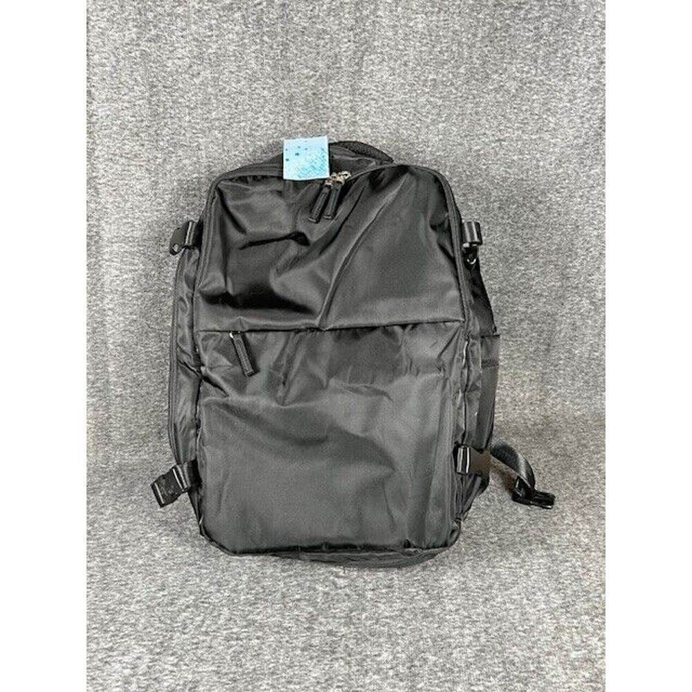 Large Black Travel Laptop w/USB Charging Port Multifunction Backpack NEW